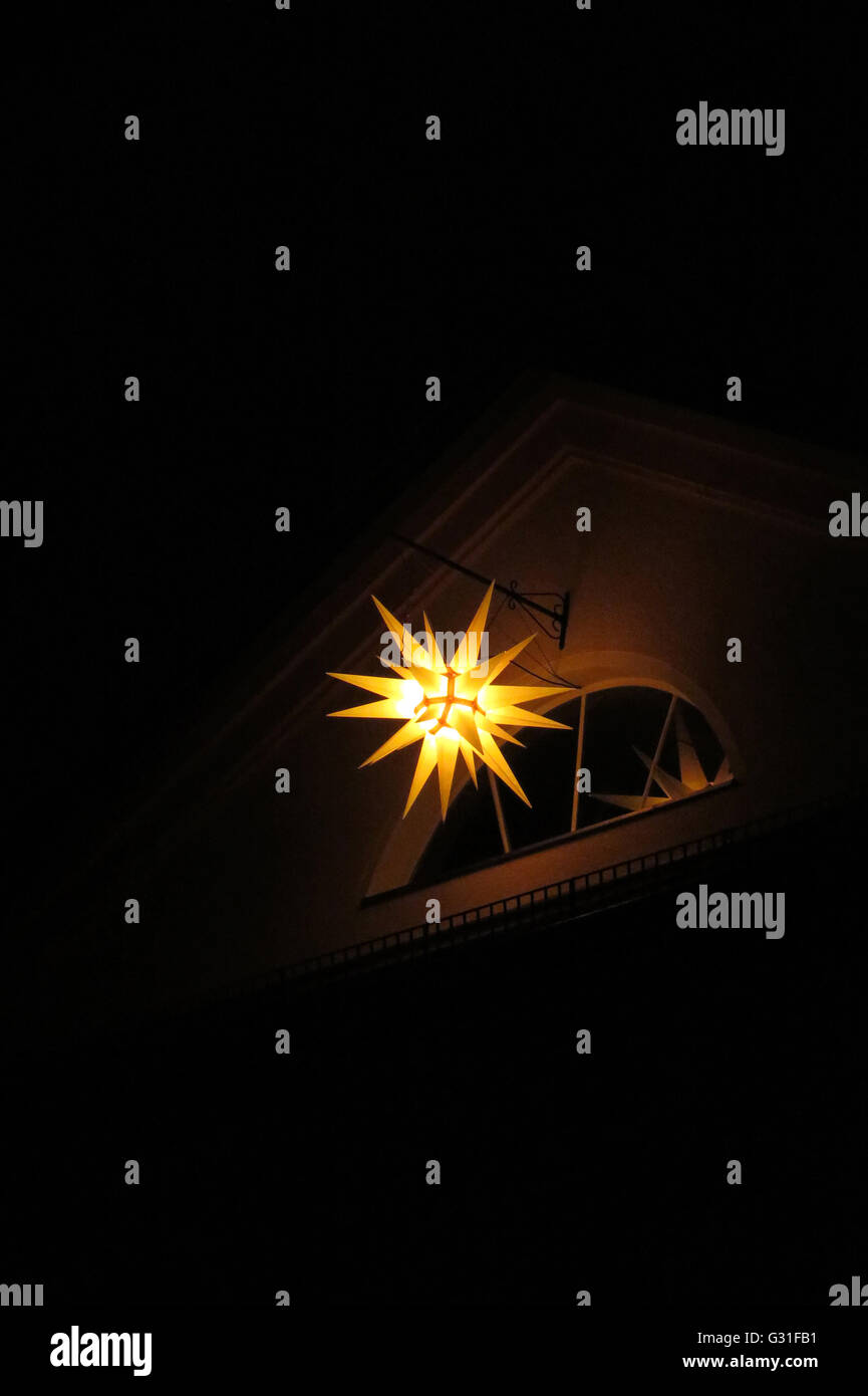 Berlin, Deutschland, brillante mährischen Sterne in der Nacht Stockfoto