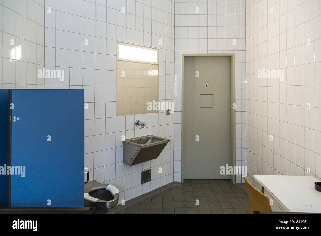 Bremen, Deutschland, Gefängniszelle Polizeigewahrsam Stockfoto
