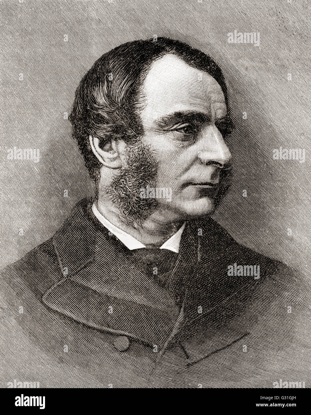 Charles Kingsley, 1819 – 1875.  Breite Kirche Priester der Church Of England, Universitätsprofessor, Historiker und Schriftsteller. Stockfoto