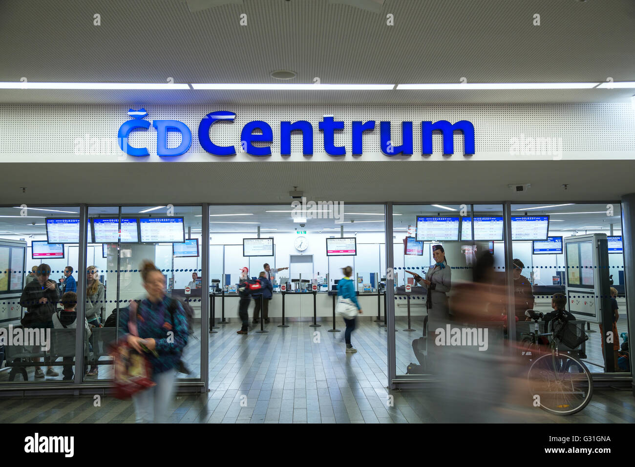 Prag, Tschechische Republik, CD Centrum in Prag Hauptbahnhof Stockfoto
