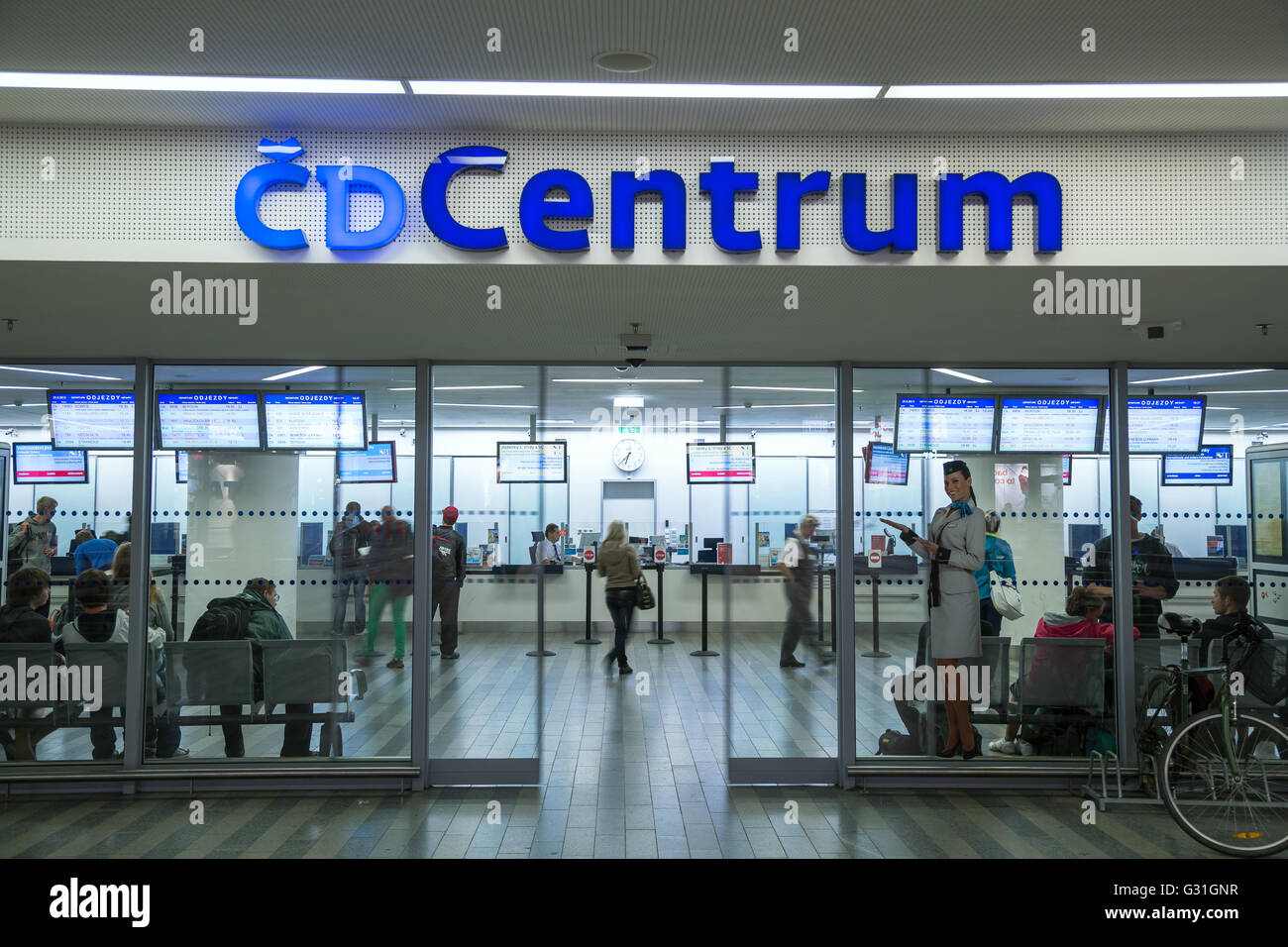 Prag, Tschechische Republik, CD Centrum in Prag Hauptbahnhof Stockfoto