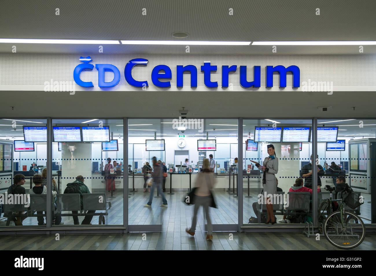 Prag, Tschechische Republik, CD Centrum in Prag Hauptbahnhof Stockfoto