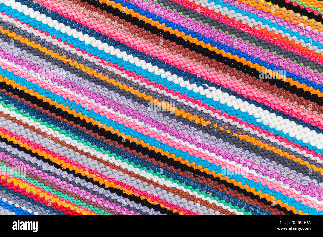 Bunte abstrakte Patchwork-Teppich-Muster, Foto Hintergrundtextur Stockfoto