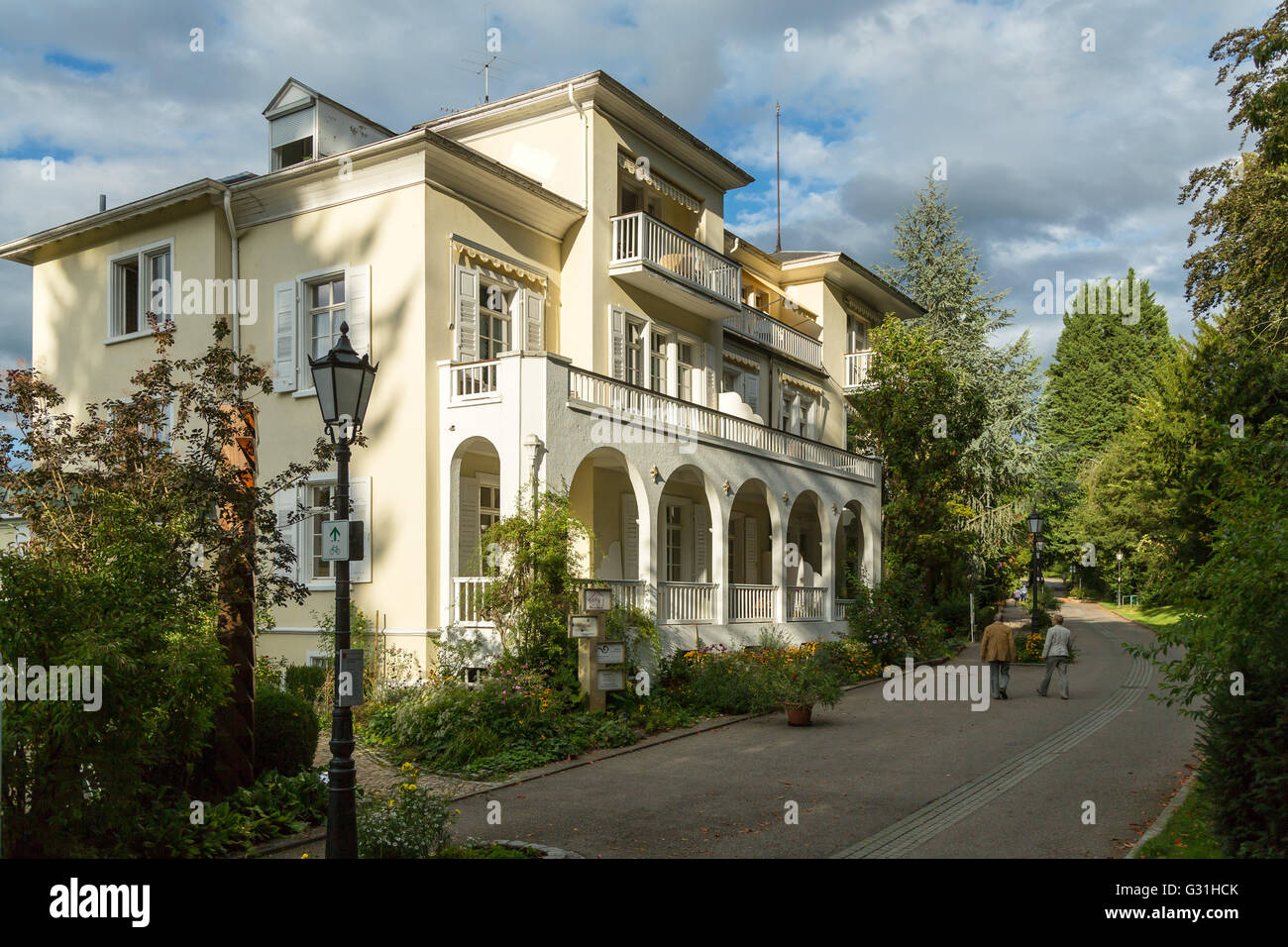 Badenweiler, Deutschland, ein Appartement-Haus in einem spa Stockfoto