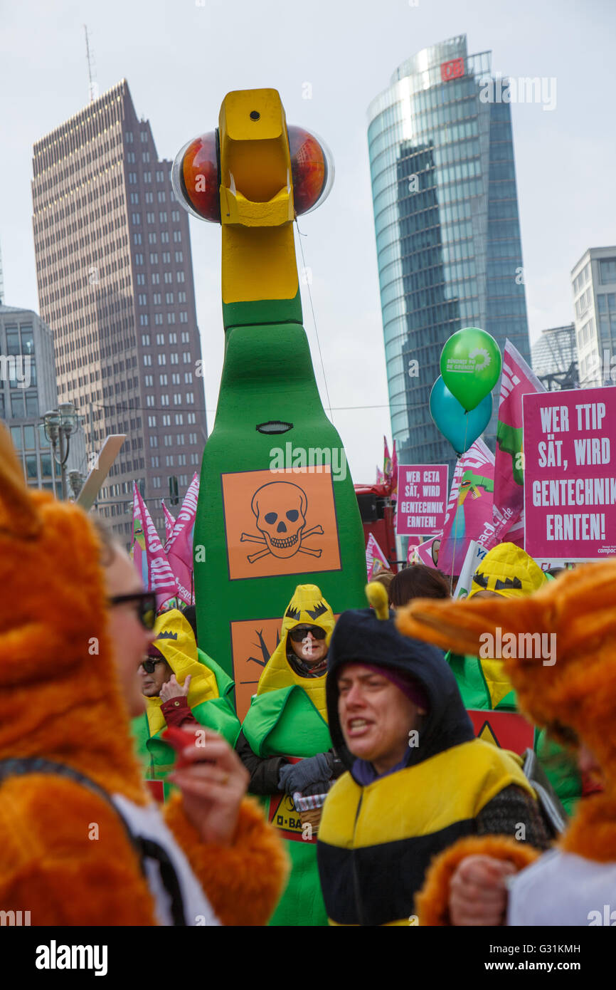 Berlin, Deutschland, sind wir-Demo gefüttert. Stockfoto