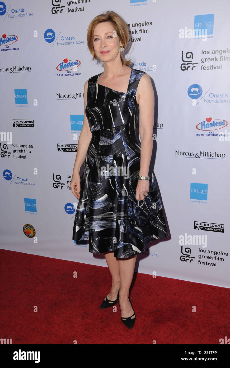 Hollywood, CA, USA. 5. Juni 2016. 5. Juni 2016 - Hollywood, Kalifornien - Sharon Lawrence. Anreise für die 2016 statt LA griechischen Film Festival Premiere von "Worlds Apart" in der ägyptischen Theater. Bildnachweis: Birdie Thompson/AdMedia Credit: Birdie Thompson/AdMedia/ZUMA Draht/Alamy Live-Nachrichten Stockfoto