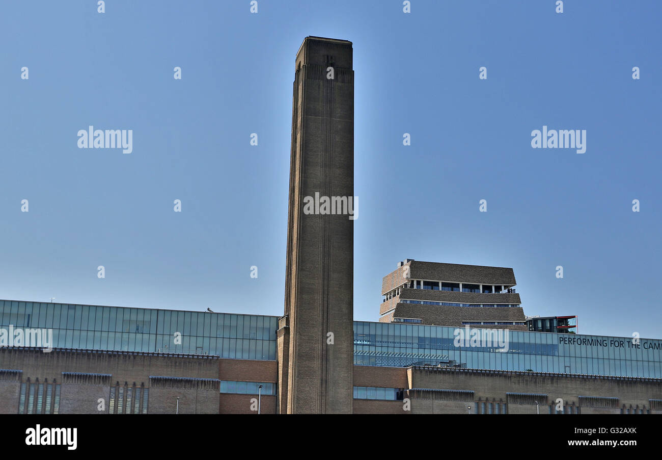 Erweiterung Modern Tate, London, wie der Schalter House bekannt, von Herzog und de Meuron Stockfoto