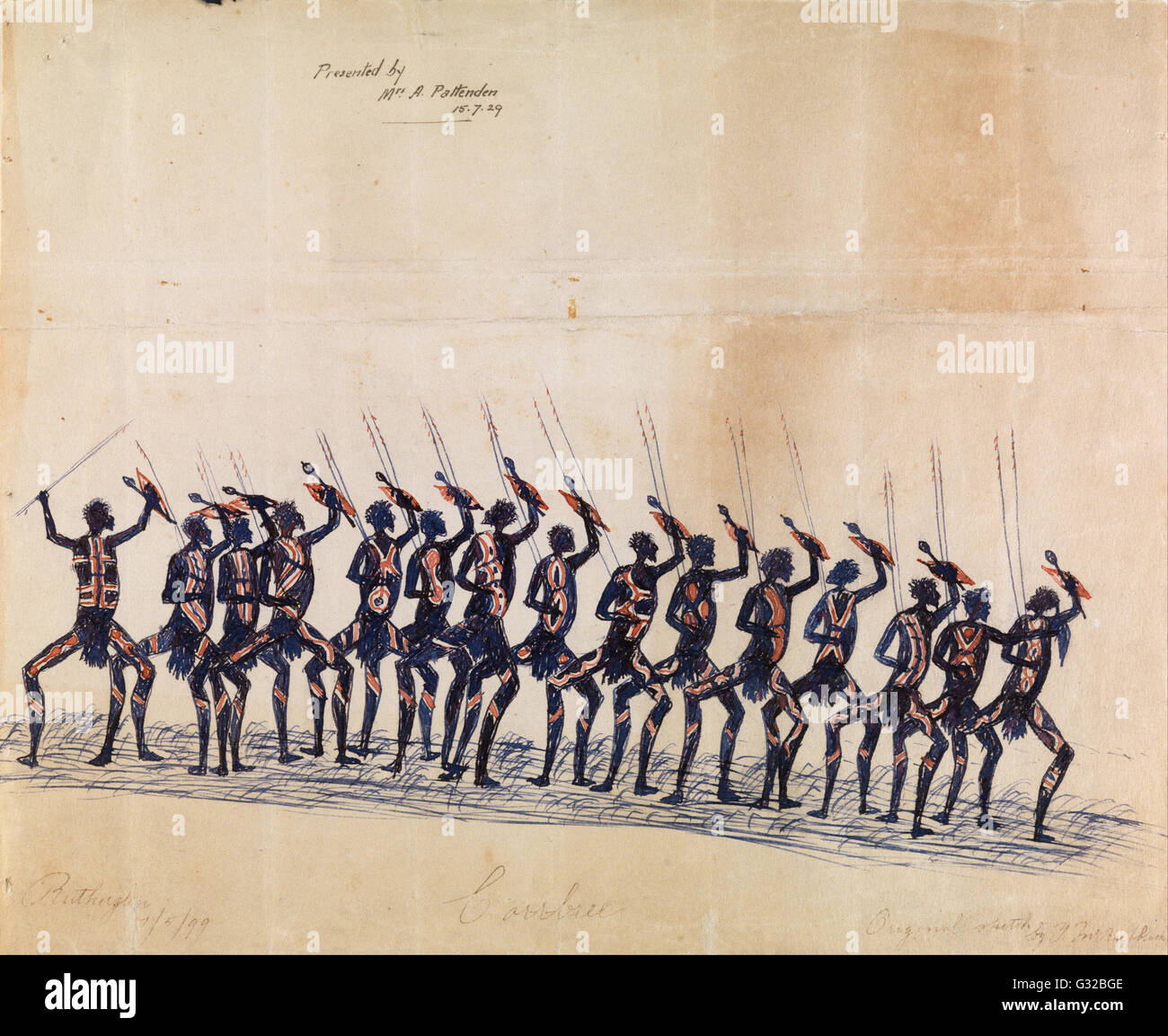 Tommy McRae - Rutherglen Corroboree - Museum Victoria, Australien Carlton Stockfoto