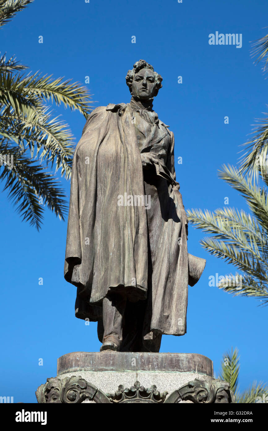 Statue des Duque de Rivas, Córdoba, Andalusien, Spanien, Europa, PublicGround Stockfoto