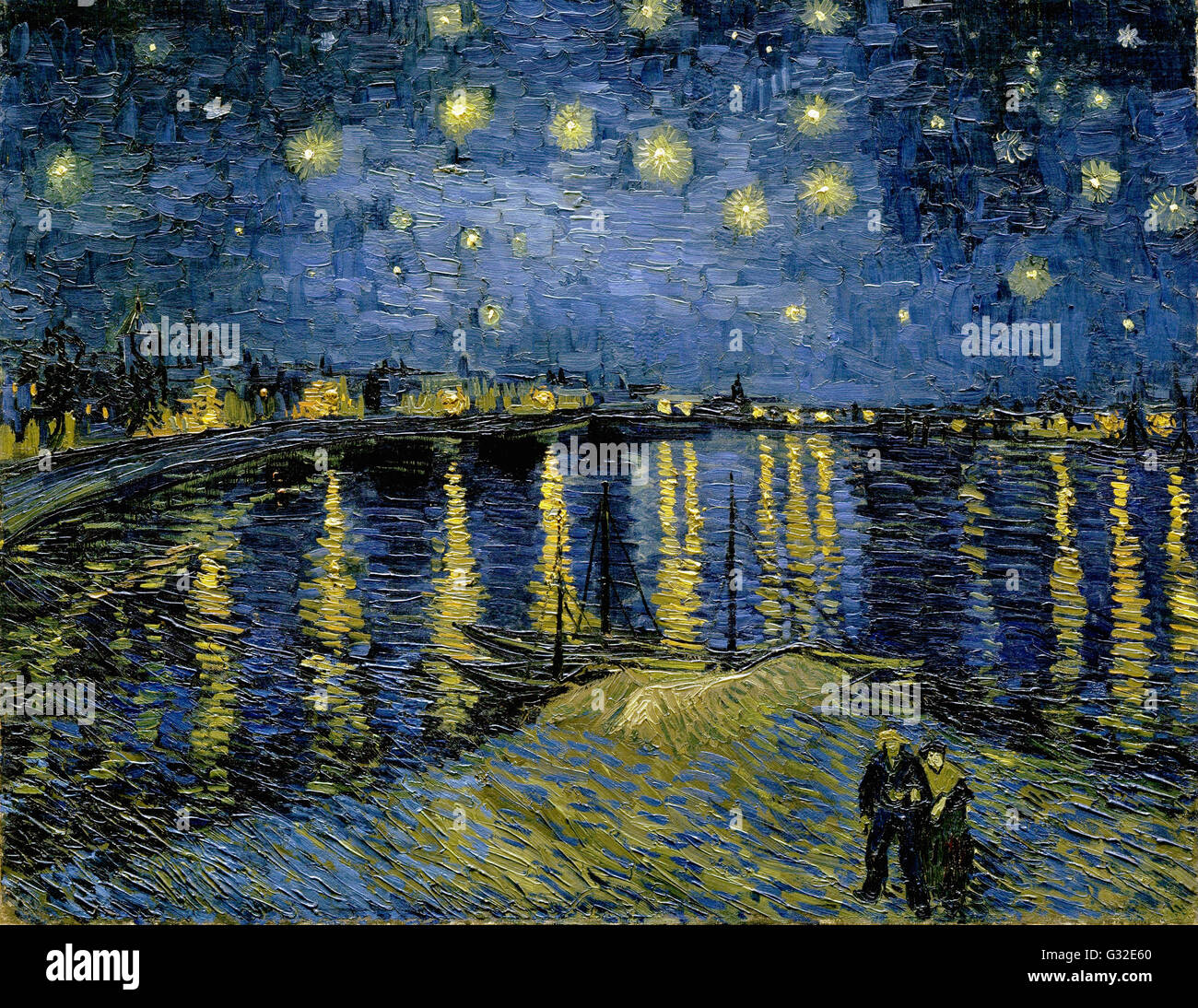 Vincent Van Gogh - Starry Night 2 - Musée d ' Orsay, Paris Stockfoto