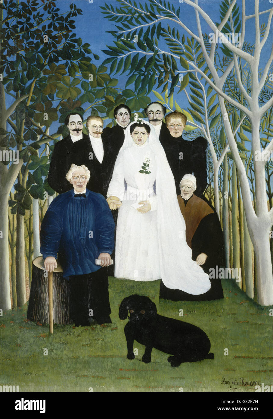 Henri Rousseau, Dit le Douanier - The Wedding Party - Musée de l ' Orangerie Stockfoto