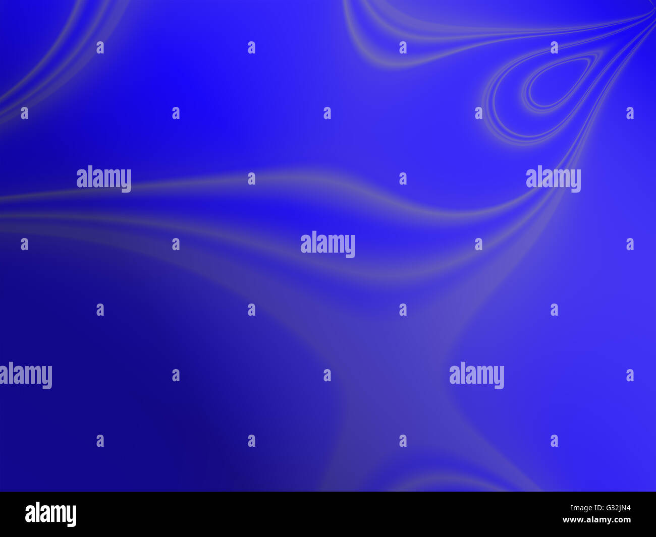 Schöne blaue Fraktalbild mit Rauch-Effekt Strudel Stockfoto