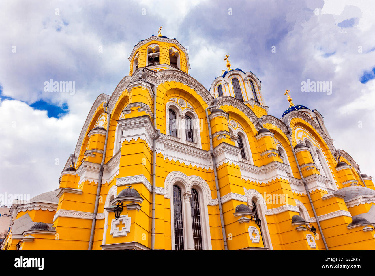 St. Volodymyr Kathedrale Kiew Ukraine.  St. Volodymyr wurde zwischen 1882 und 1896 erbaut. Stockfoto