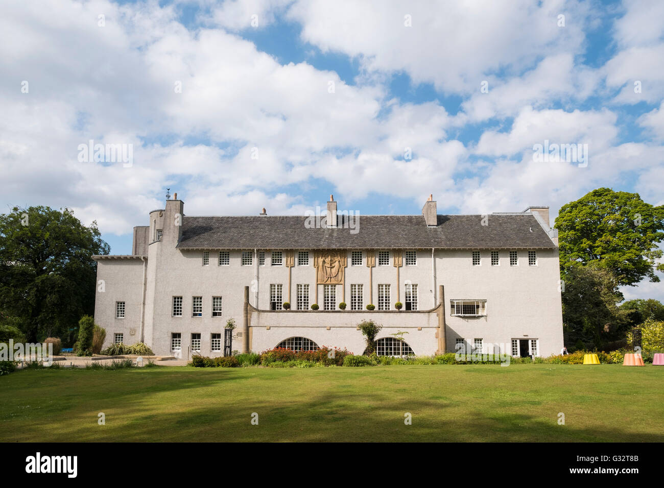 Haus für Kunstliebhaber von Charles Rennie Mackintosh in Bellahouston Park Glasgow, Vereinigtes Königreich Stockfoto