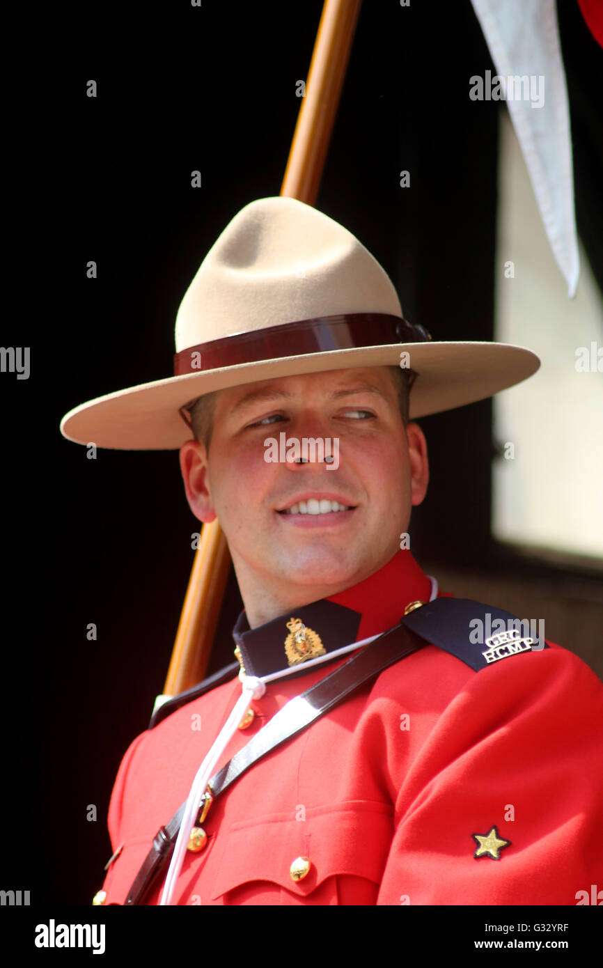 Die Royal Canadian Mounted Police Stockfoto