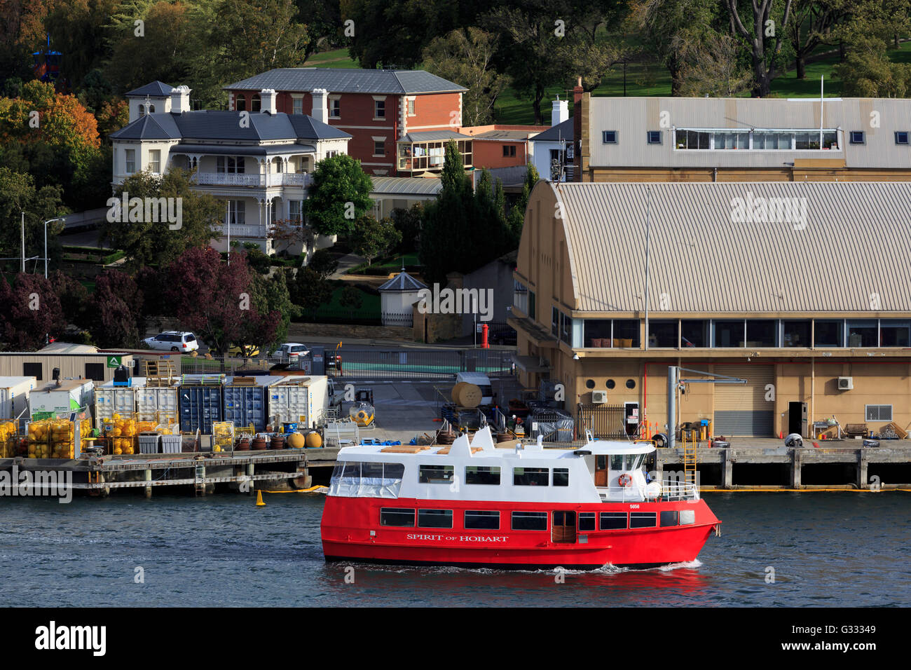 Fähre, Insel in Hobart, Tasmanien, Australien Stockfoto