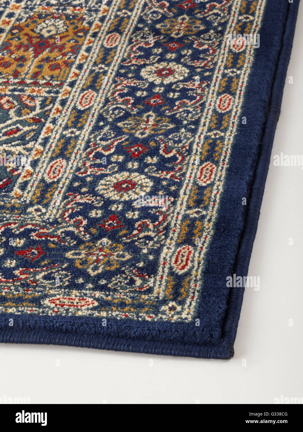 Orientteppich mit floralen geometrische abstrakte Ornament Stoff Textur. Stockfoto