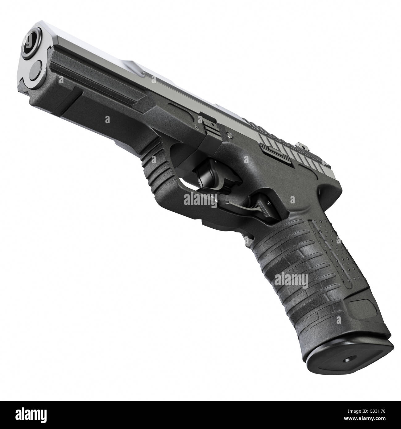 Gun metallic Polizei, Militär Stockfoto