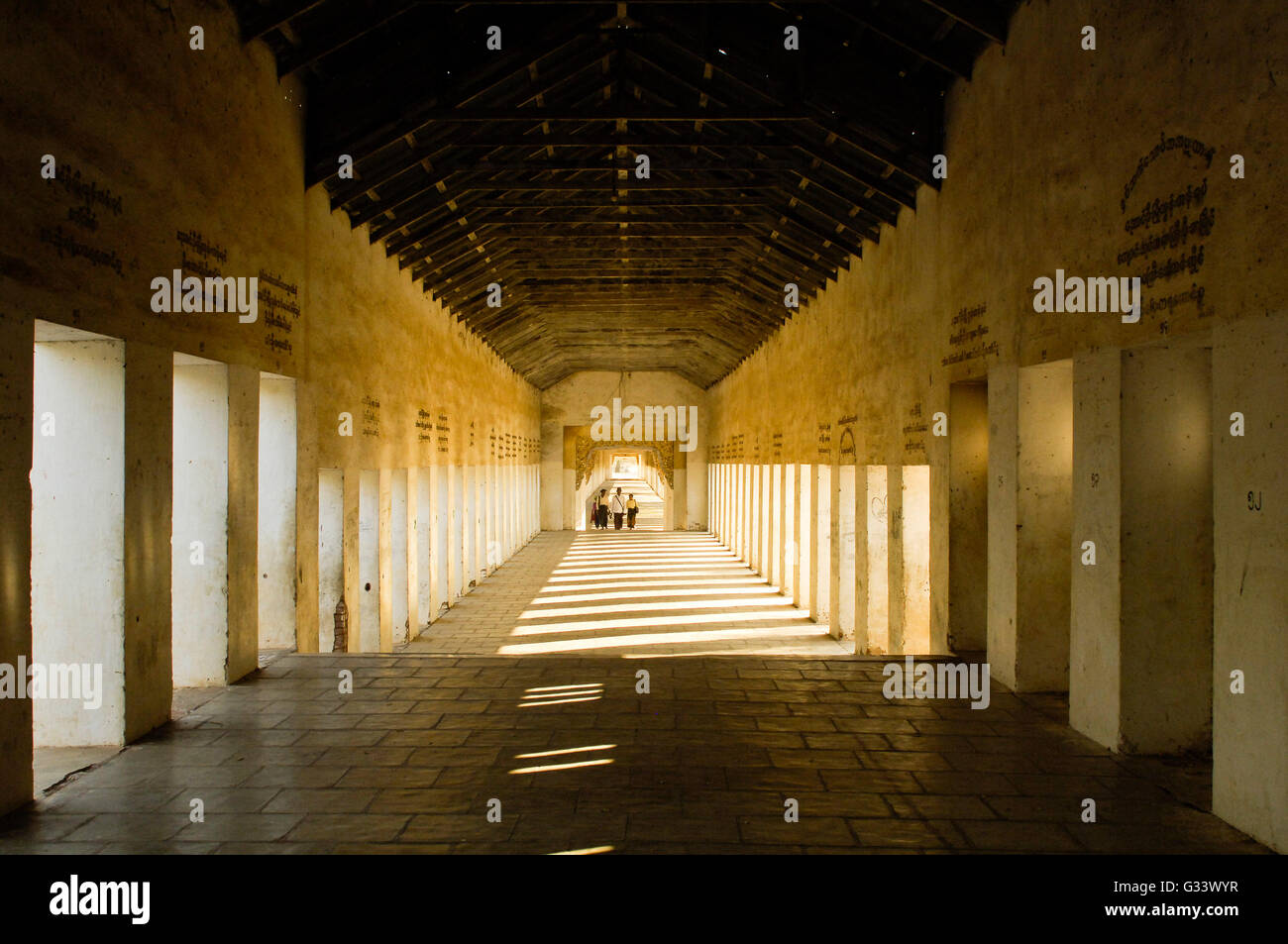 Asien, Wezigon Paya, Nyaung U, Bagan, Myanmar (Burma) Stockfoto