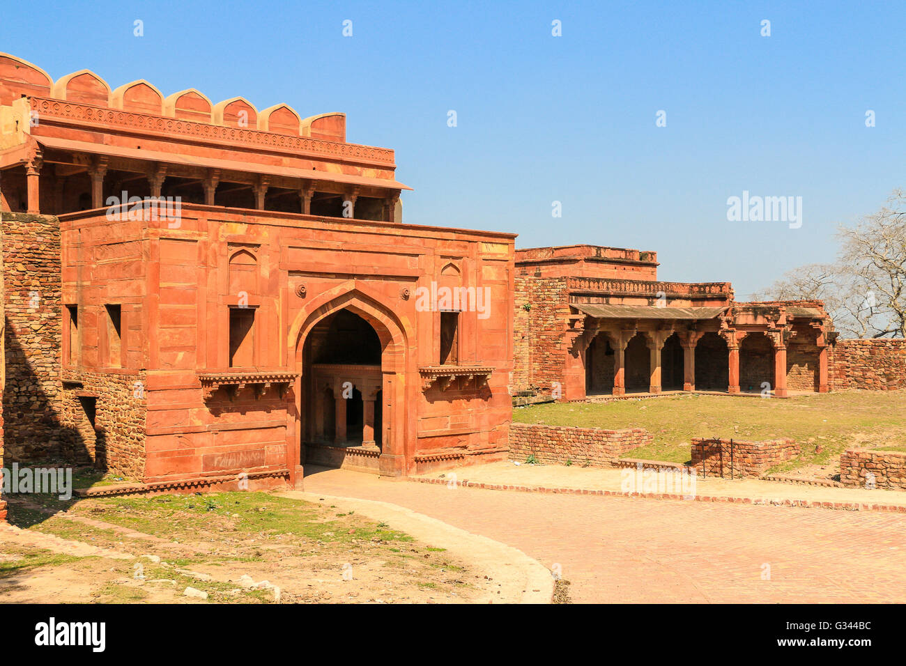 Fatehpur Sikri Moschee, Jami Masjid, UNESCO-Weltkulturerbe, Agra, Uttar Pradesh, Nord-Ost-Indien, Asien Stockfoto