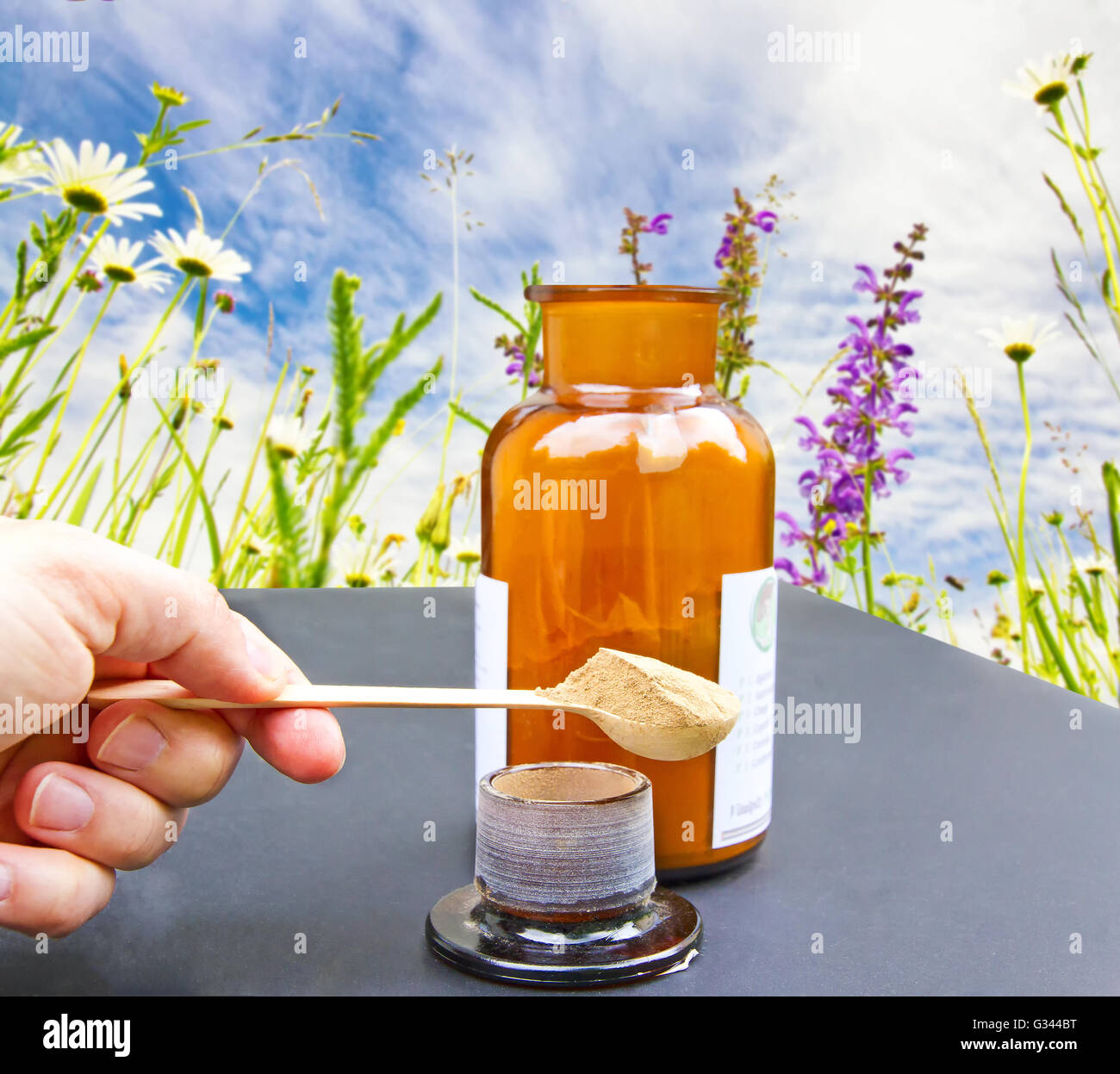 Naturheilkunde Stockfoto