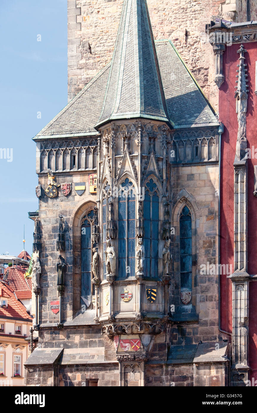 Tschechische Republik, Prag - Altstädter Rathaus am Altstädter Ring Stockfoto