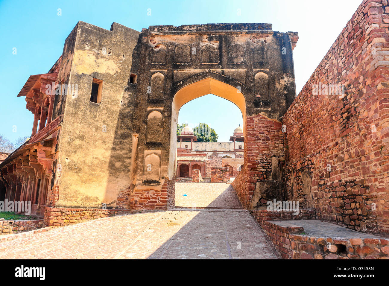 Fatehpur Sikri Moschee, Jami Masjid, UNESCO-Weltkulturerbe, Agra, Uttar Pradesh, Nord-Ost-Indien, Asien Stockfoto