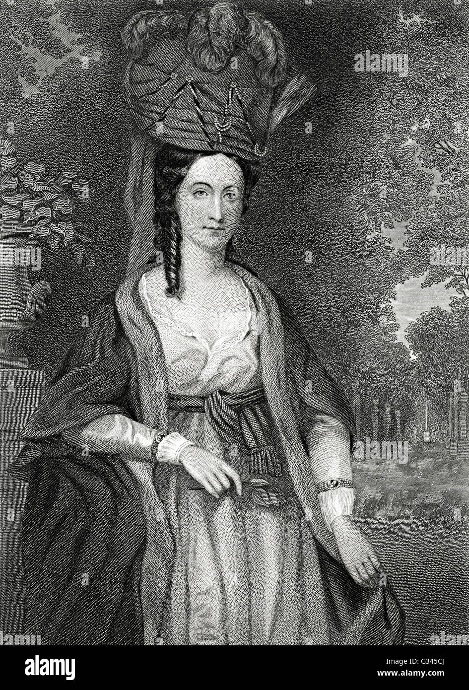 Ehefrau von Robert Morris Stockfoto