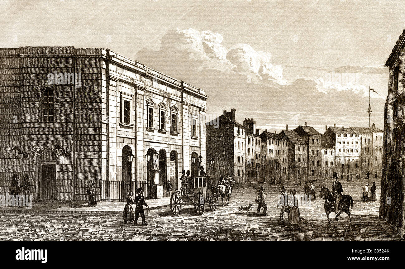 Das Theatre Royal, Drury Lane, Covent Garden, West End, London, England, 1809 Stockfoto