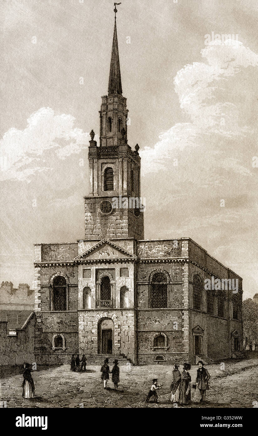 St James Church, eine anglikanische Pfarrkirche in Clerkenwell, London, England Stockfoto