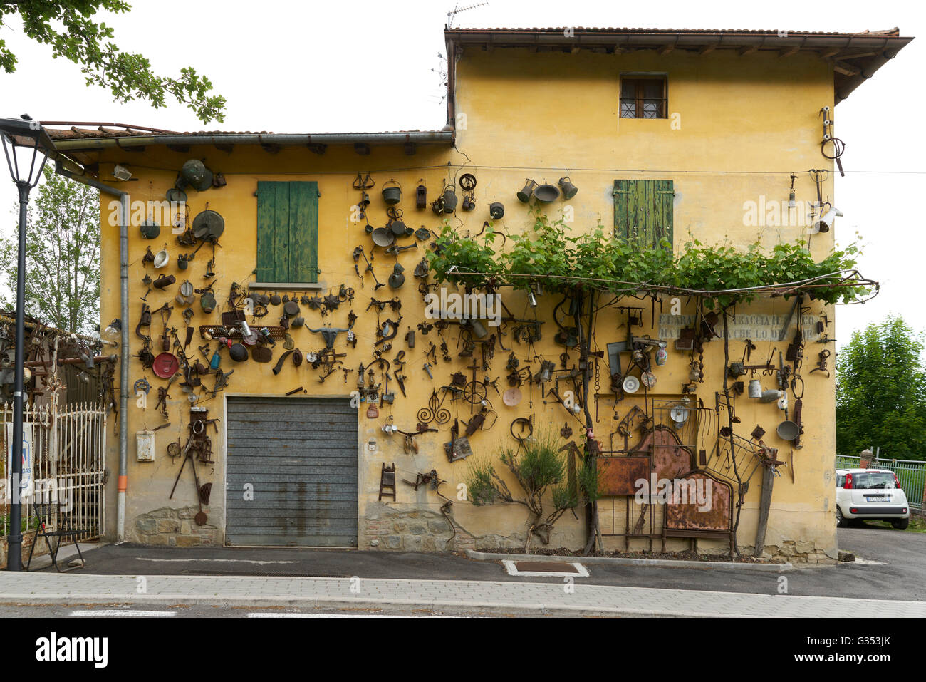 Landhaus des Malers Georgio Morandi, im Dorf Grizzana Morandi. Stockfoto