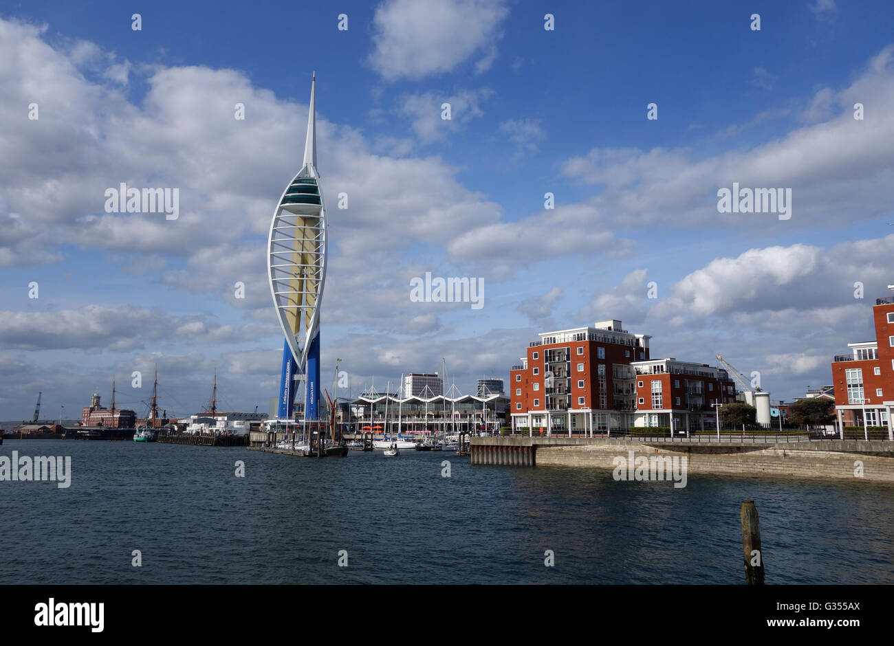 Altes Portsmouth Harbour in Hampshire, England Uk Stockfoto