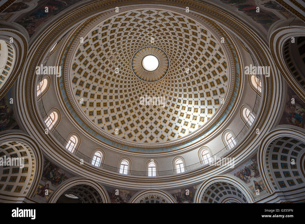 Den Dom von Mosta auf Malta Stockfoto