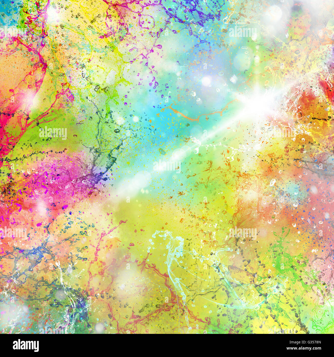 Sommer Spritzer Farbe Stockfoto