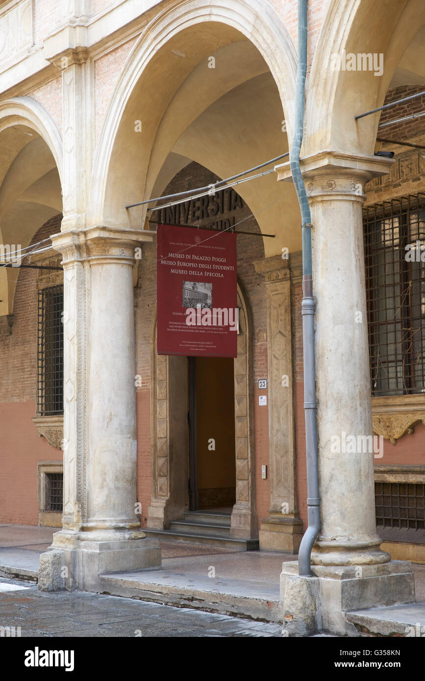 Palazzo Poggi. Poggi Museum an der Universität von Bologna, Italien. Stockfoto