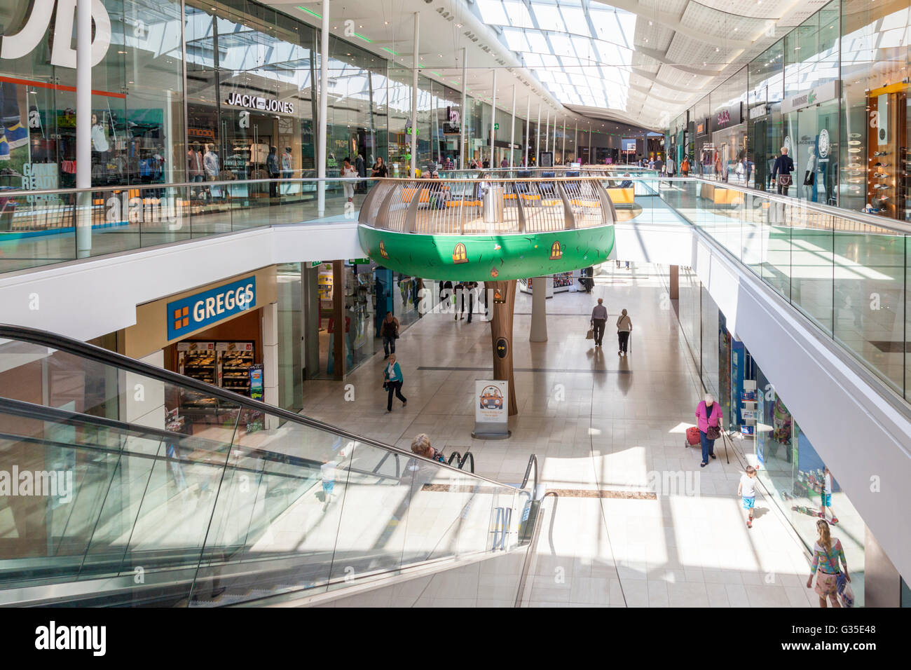 Ein Einkaufszentrum in der intu Derby Einkaufszentrum, Derby, England, Großbritannien Stockfoto