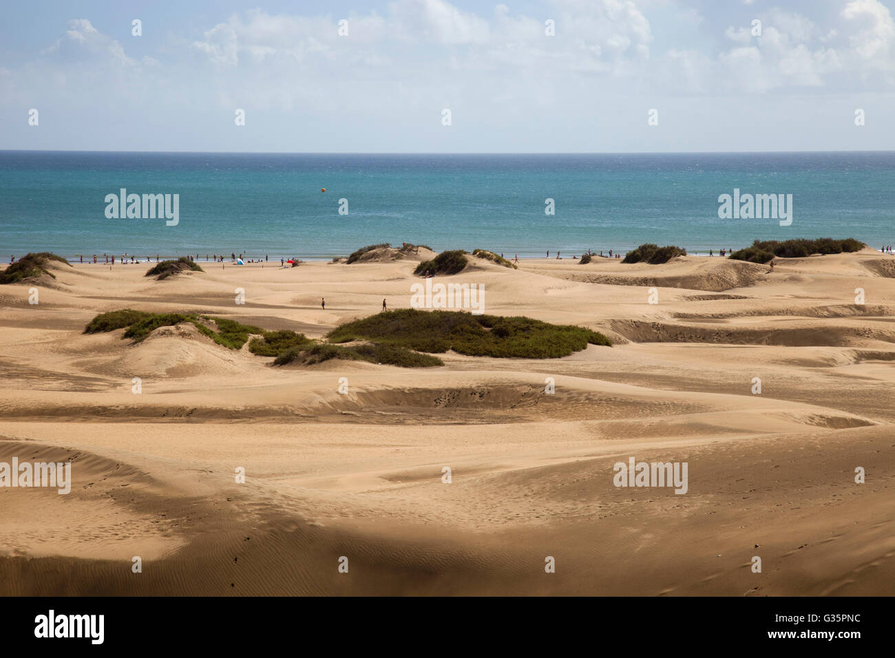 Dunas de Maspalomas und Playa del Ingles, Insel Gran Canaria, Kanarischen Inseln, Spanien, Europa Stockfoto