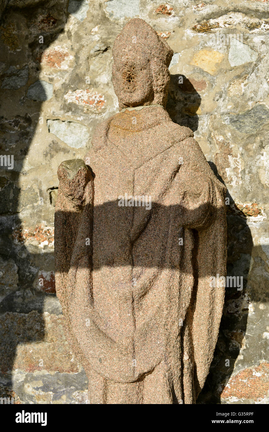 Statue von Saint-Guirec bei Ploumanac'h in Frankreich Stockfoto