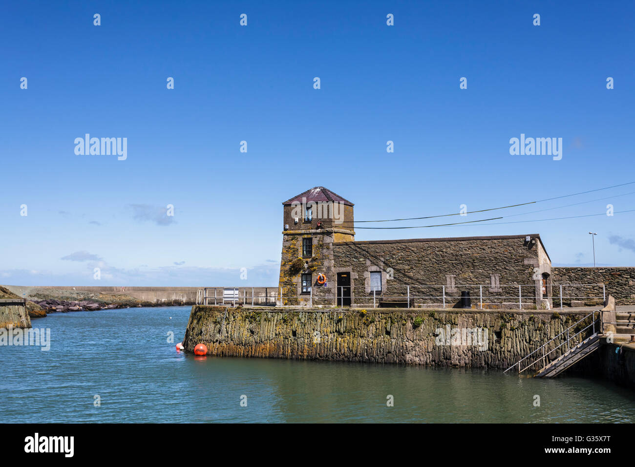 Der Wachturm Amlwch Port, Anglesey, Nord Wales Uk Stockfoto