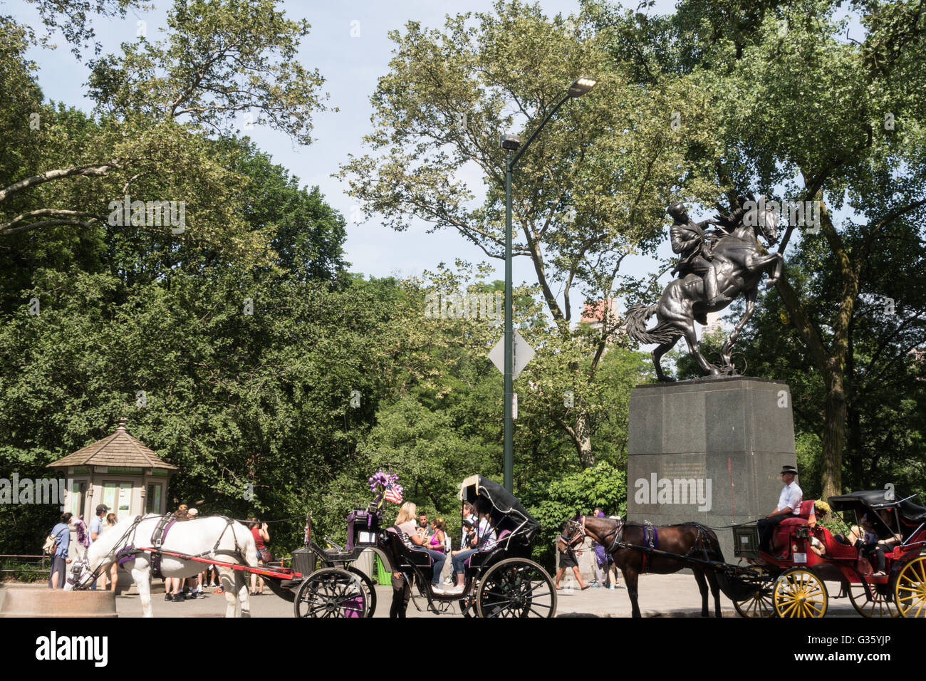 Jose Marti Statue im Central Park, New York Stockfoto