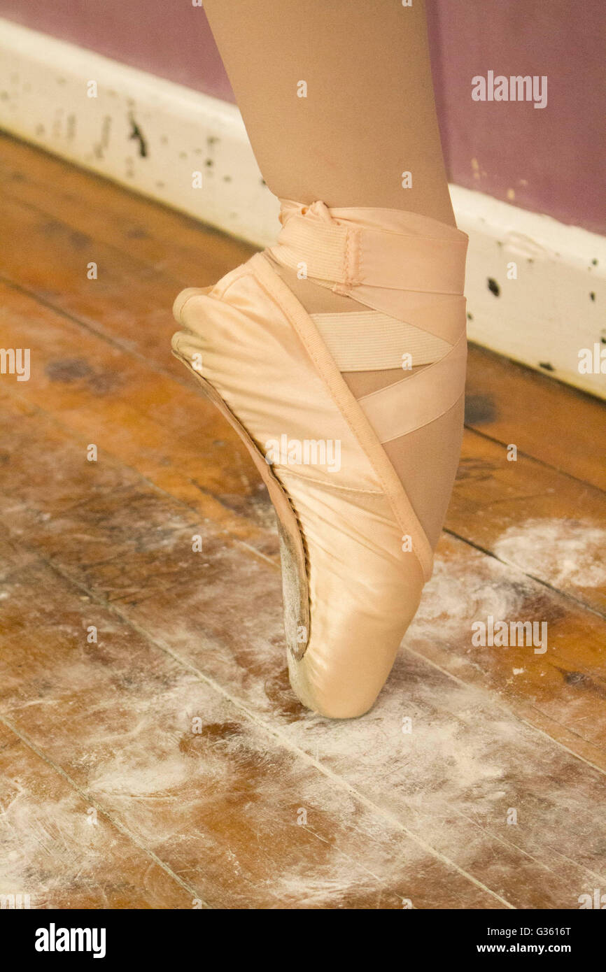 Ballett Schuhe, Ballettschuhe, Pointe Schuh Stockfoto