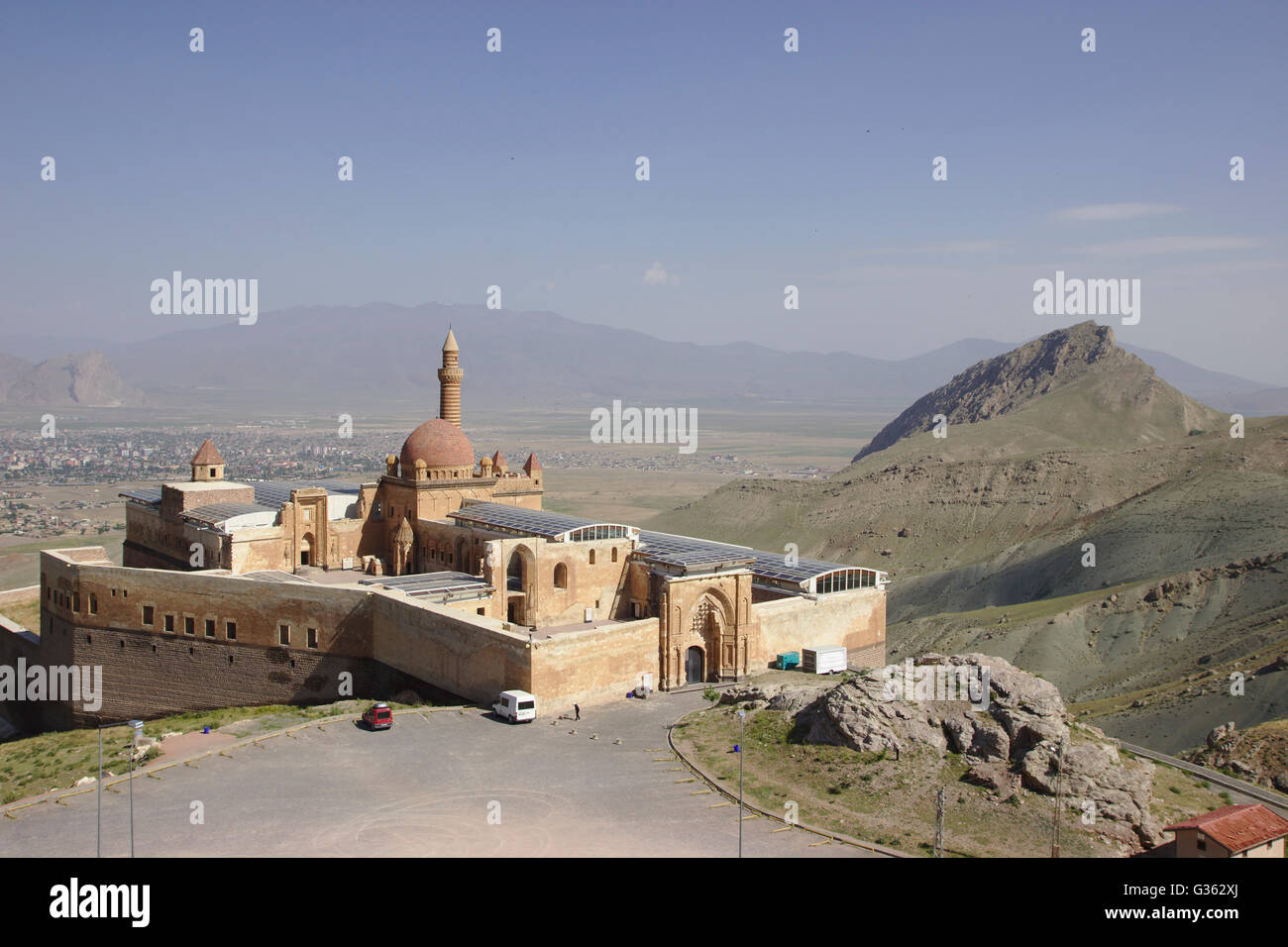 Ishak Pasa Palast in der Nähe von Dogubayazit, Türkei Stockfoto