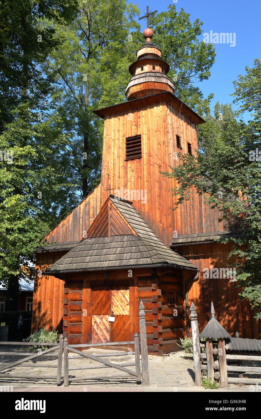 Hölzerne Kirche von Czestochowa, Zakopane, Tatra, Polen Stockfoto