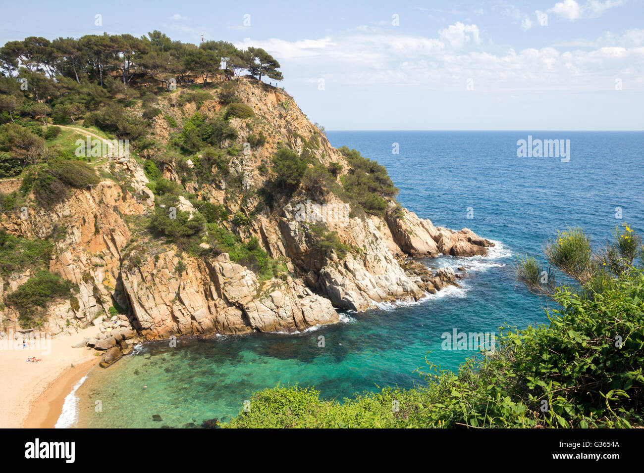 Küste der Costa Brava, Spanien Stockfoto