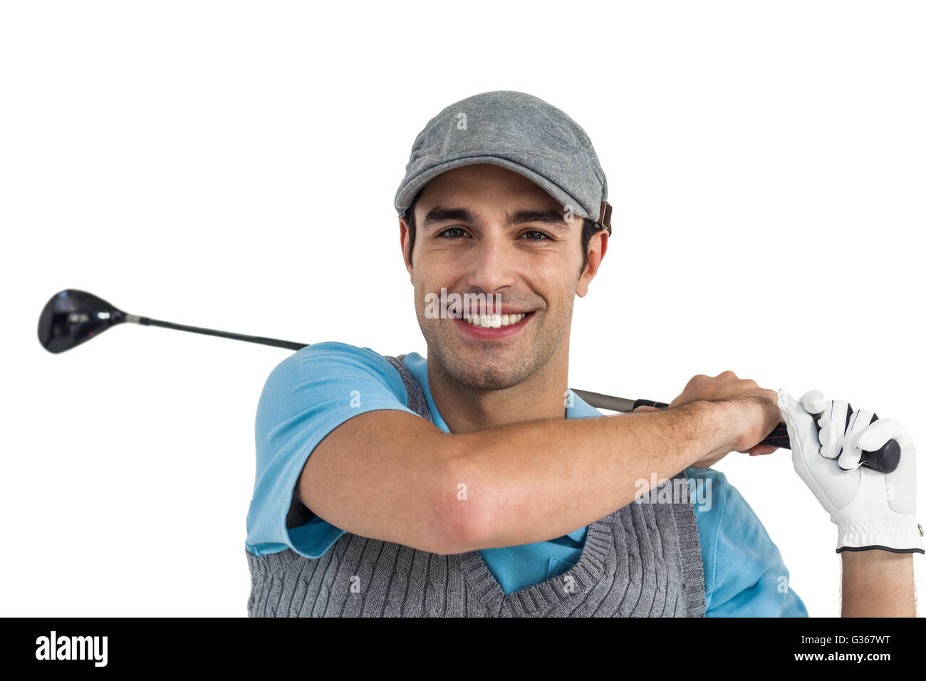 Porträt der Golfspieler ein Schuss Stockfoto