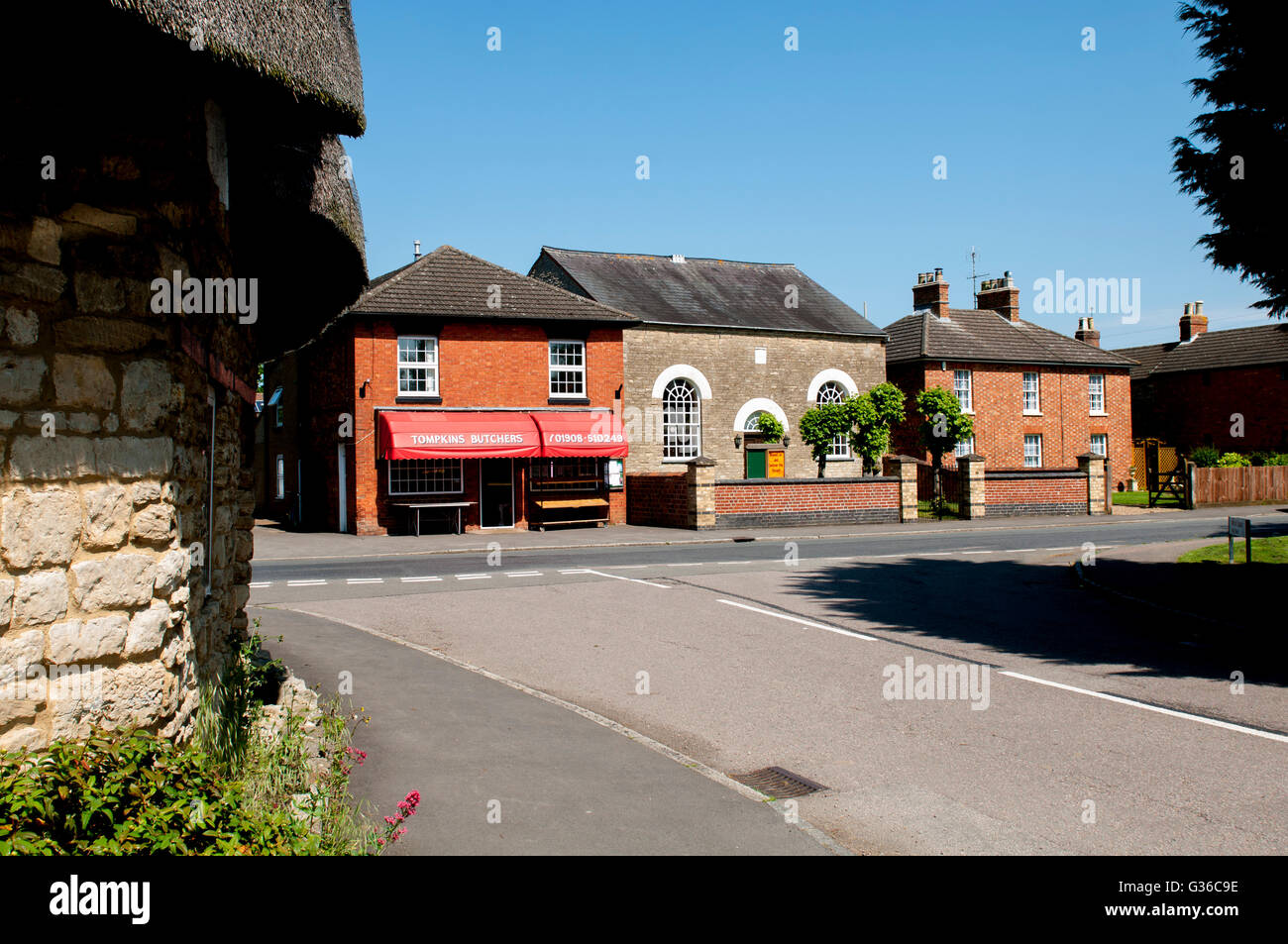 Market Square, Hanslope Dorf, Buckinghamshire, England, UK Stockfoto