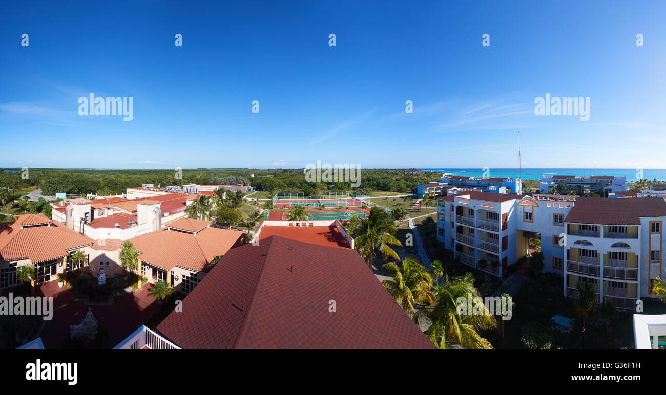 Cayo Largo Sol Pelicano Hotel komplex panorama Stockfoto