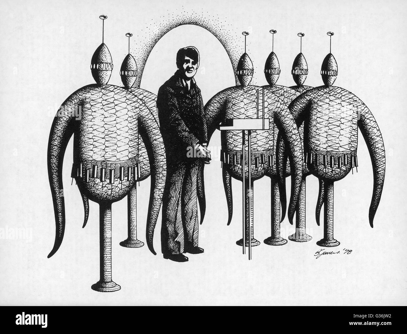 Alien-Entführung in La Rubia, Paciencia, Brasilien Stockfoto