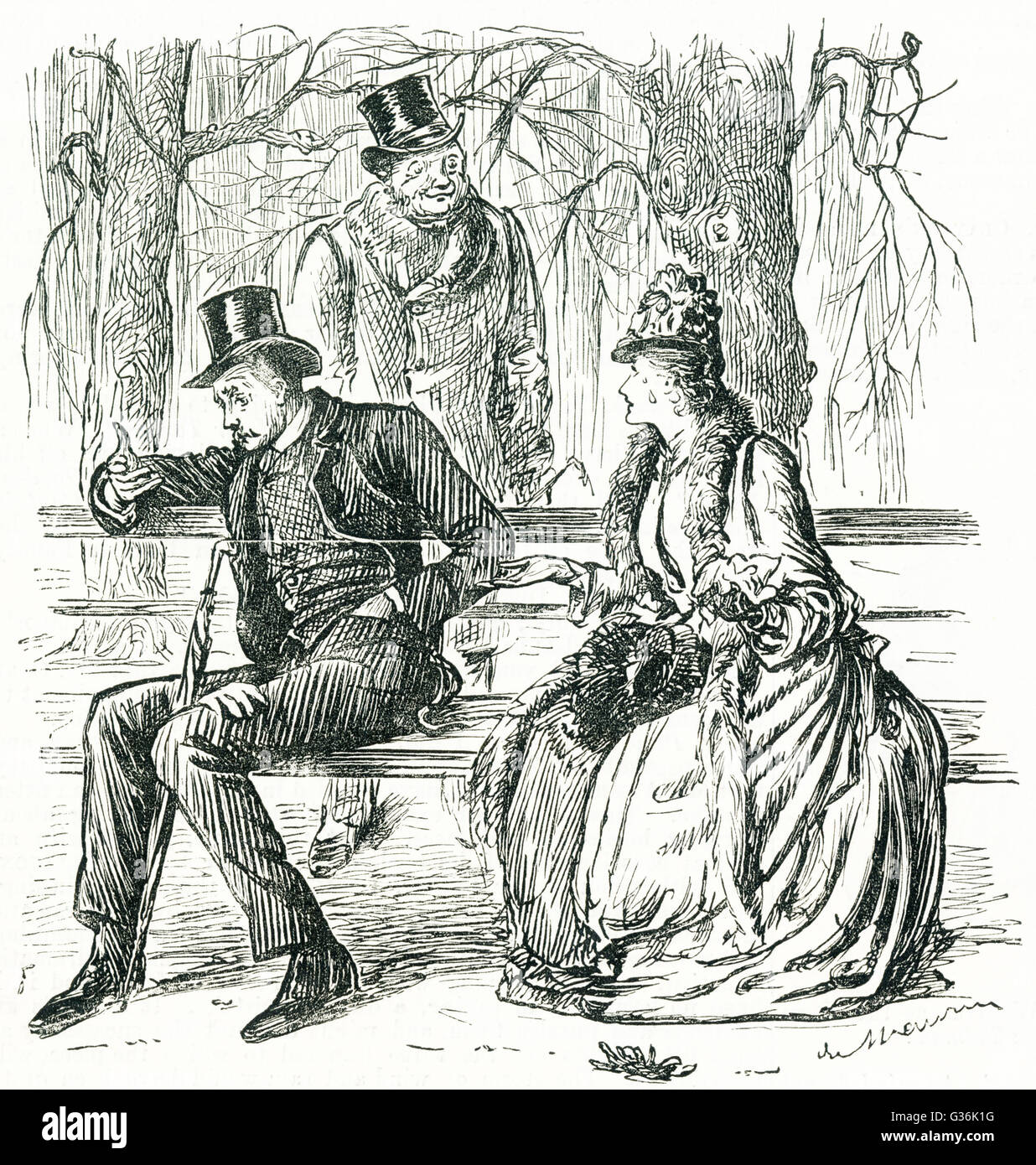 Cartoon, die Warnung des Handballenspielers (die Neue Wissenschaft) Stockfoto