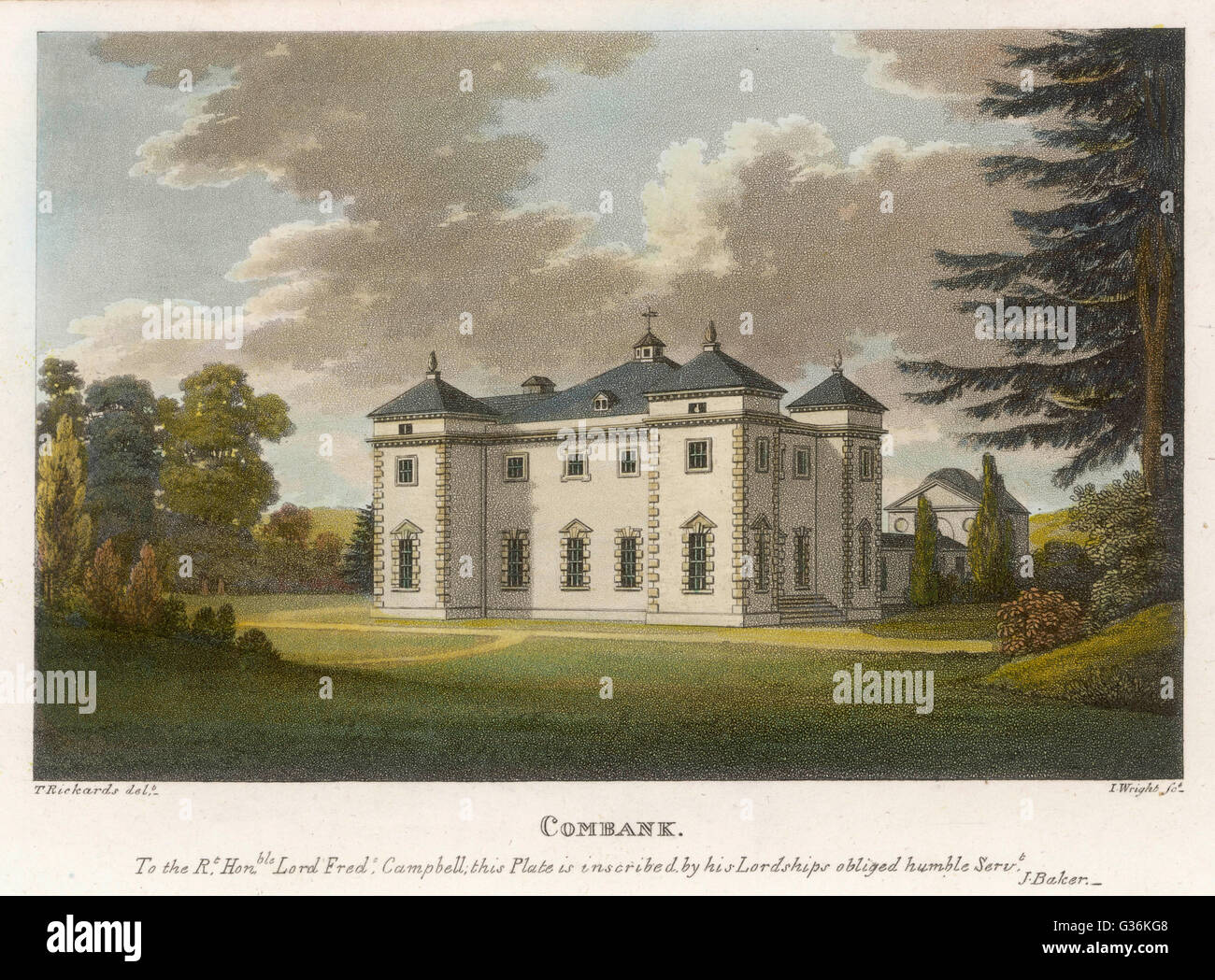 Combank Landhaus Stockfoto